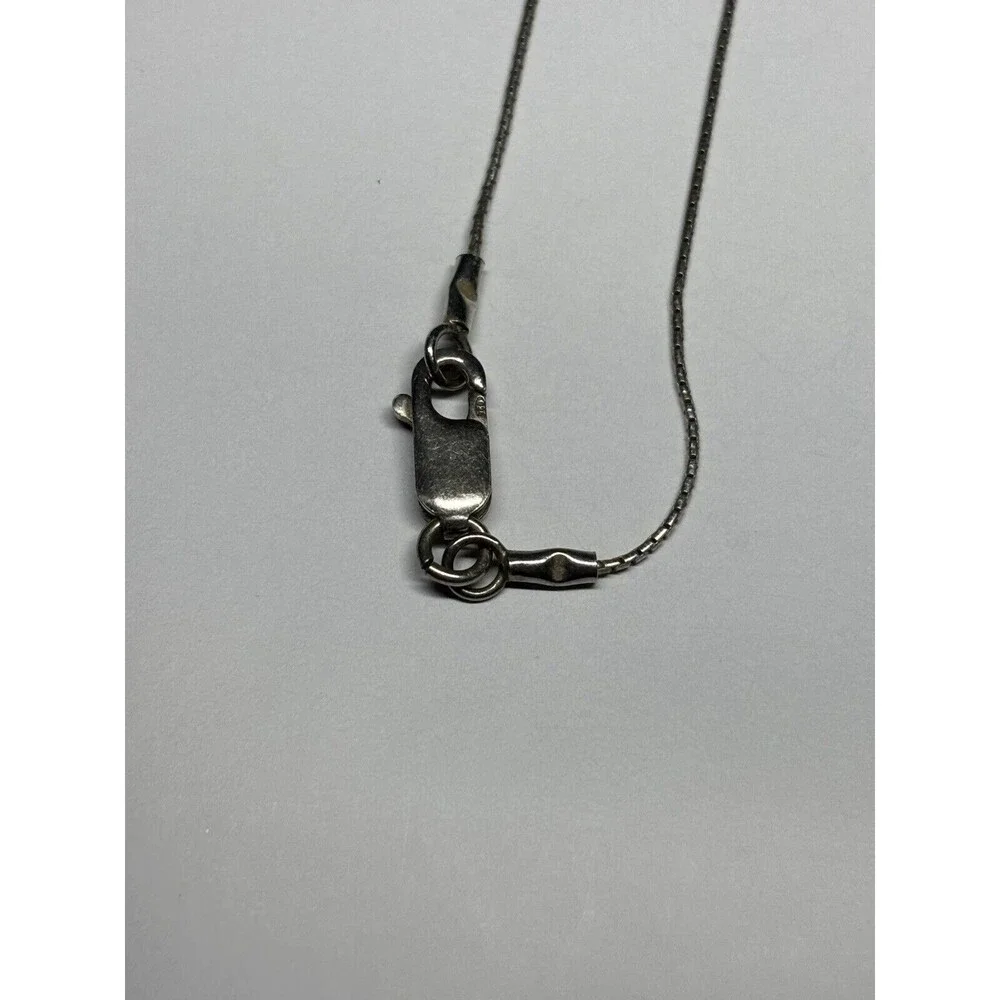 Vintage Silpada Sterling Silver 925 Goldstone Bead Swirl Pendant Necklace